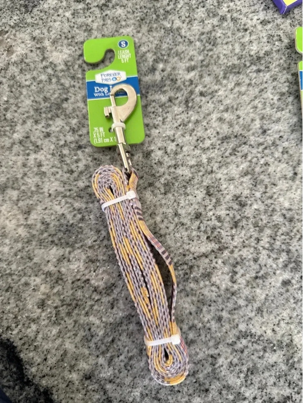 Forever Pets Small Dog Leash 5 Feet with Loop - Multicolor Plaid